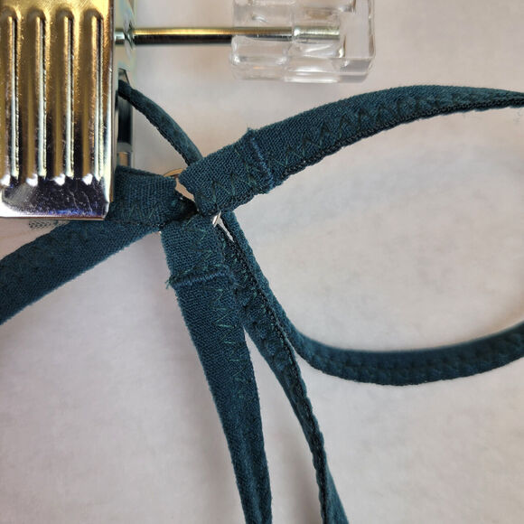 Thistle and Spire Womens Brooklyn Haze Embroidered Sheer Thong Size 3X Green - Picture 6 of 9